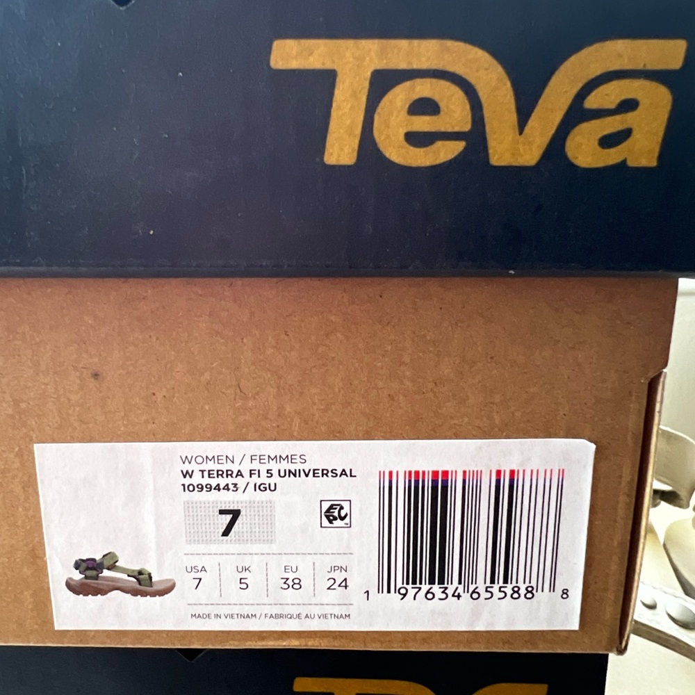 Woman teva Green and Black Sandals - Picture 3 of 5